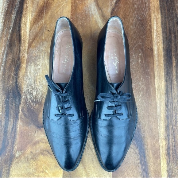 𝅺ROBERT Clergerie Paris Men’s Leather Oxfords in Black Size Men’s Fr 40.5 US 7.5 - Picture 8 of 12